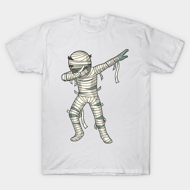 Dabbing Mummy Halloween Dab Dance Pose T-Shirt by ghsp